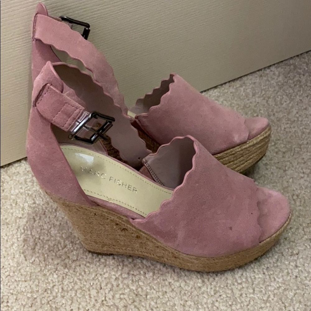 Never worn Marc Fisher wedges!